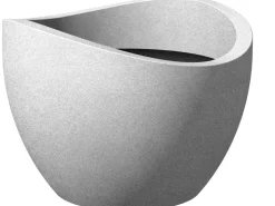 Discount Scheurich Pflanzgefäß Wave Globe Ø 30 cm Stony-Grey Grau