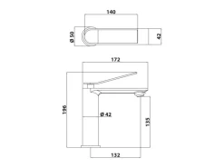 Best Schöner Wohnen Waschtischarmatur Viola Auslaufhöhe 13,5 cm Industrial Einhebelmischer