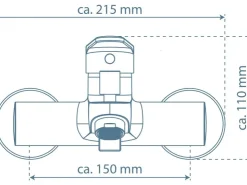 Hot Schütte Badewannenarmatur Futura Chrom