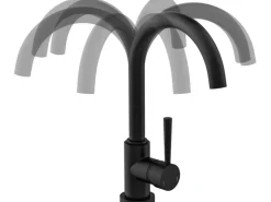 Clearance Schütte Design-Spültischarmatur Cornwall Schwarz-Matt