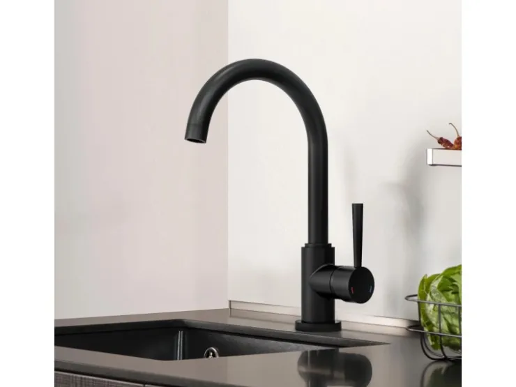 Clearance Schütte Design-Spültischarmatur Cornwall Schwarz-Matt