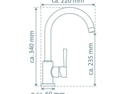 Clearance Schütte Design-Spültischarmatur Cornwall Schwarz-Matt