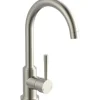 Schütte Einhebelmischer<Design-Spültischarmatur Cornwall Niederdruck Edelstahl-Optik