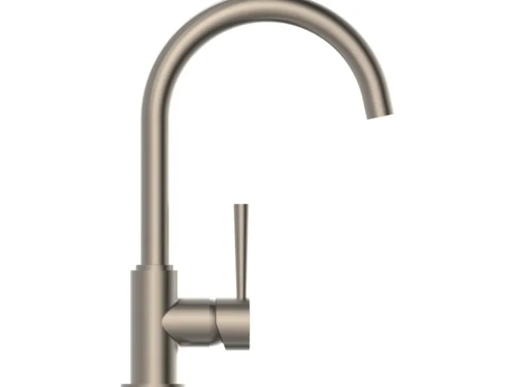 Schütte Einhebelmischer<Design-Spültischarmatur Cornwall Niederdruck Edelstahl-Optik