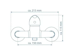 Schütte Einhebelmischer<Duscharmatur Magna Chrom