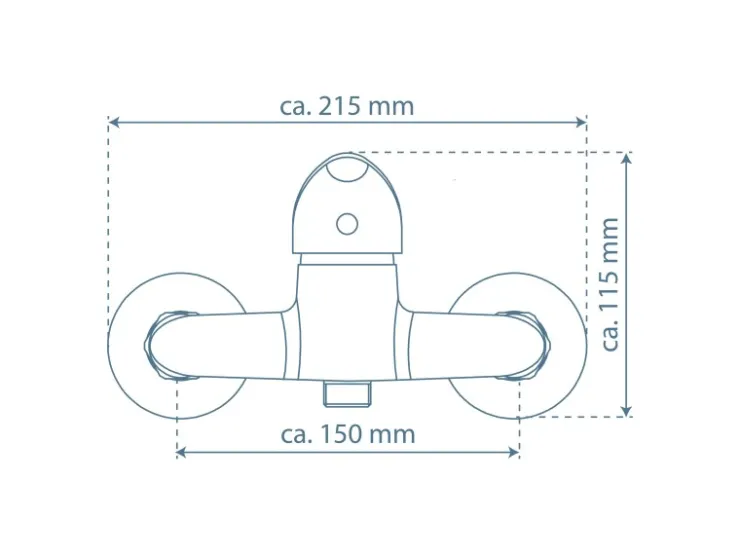 Schütte Einhebelmischer<Duscharmatur Magna Chrom