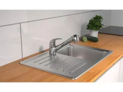 Best Schütte Küchenarmatur Albatros mit Geschirrbrause Chrom