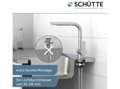 Schütte Einhebelmischer<Küchenarmatur Rio Chrom