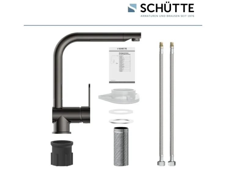 Best Schütte Küchenarmatur Rio Hochglanz- Graphit
