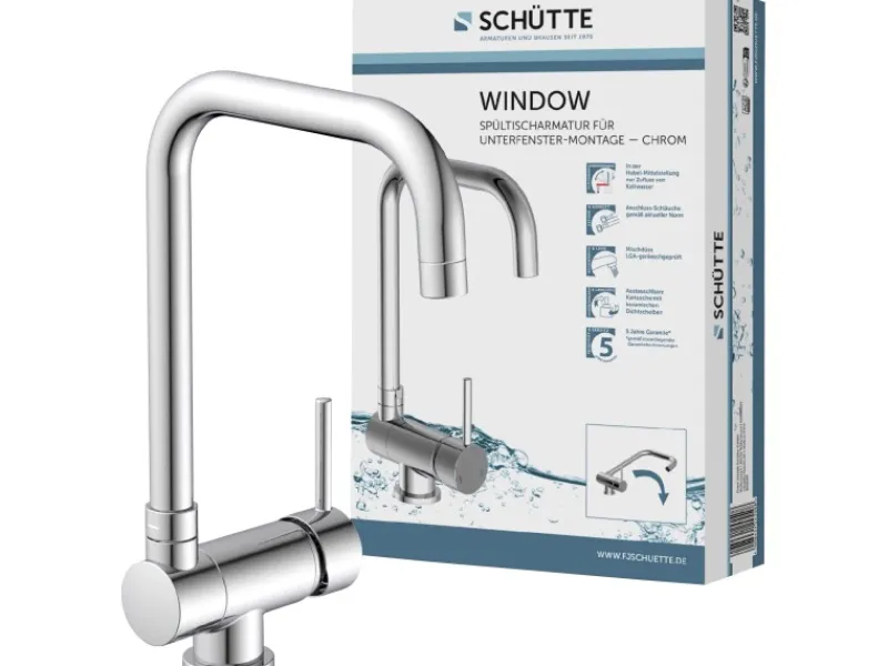 Clearance Küchenarmatur Window Verchromt Einhebelmischer
