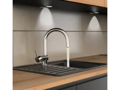 Clearance LED-Spültischarmatur Stella Chrom Einhebelmischer