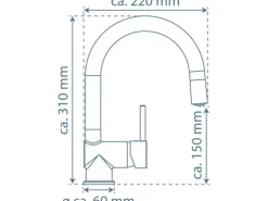 Clearance LED-Spültischarmatur Stella Chrom Einhebelmischer