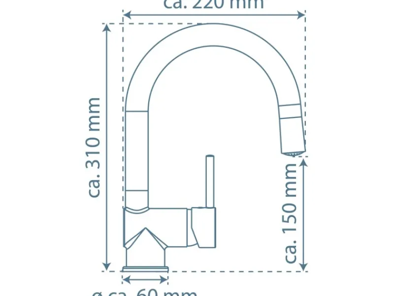 Clearance LED-Spültischarmatur Stella Chrom Einhebelmischer