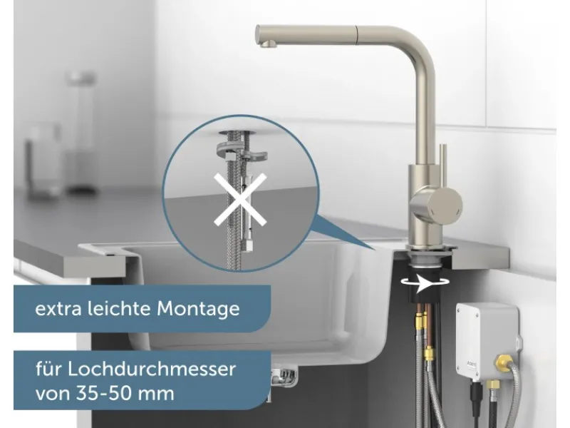 Clearance Sensor-Spültischarmatur Vital mit Herausziehbarem Auslauf Einhebelmischer
