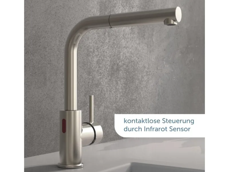 Clearance Sensor-Spültischarmatur Vital mit Herausziehbarem Auslauf Einhebelmischer