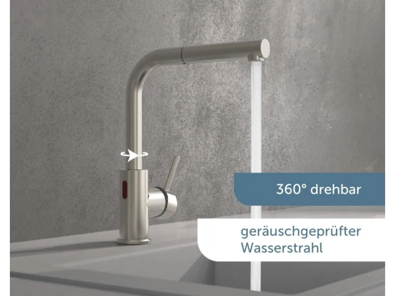 Clearance Sensor-Spültischarmatur Vital mit Herausziehbarem Auslauf Einhebelmischer
