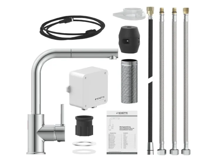 Schütte Ersatzteile Küchenarmatur|Einhebelmischer<Sensor-Spültischarmatur Vital mit Herausziehbarem Auslauf Chrom