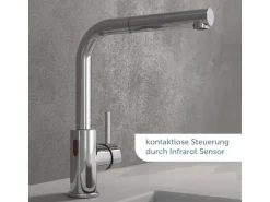 Schütte Ersatzteile Küchenarmatur|Einhebelmischer<Sensor-Spültischarmatur Vital mit Herausziehbarem Auslauf Chrom