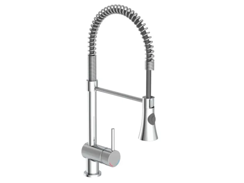 Outlet Spiralfeder-Spültischarmatur Cornwall Chrom Einhebelmischer