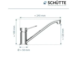 Spültischarmatur Birte Chrom Einhebelmischer