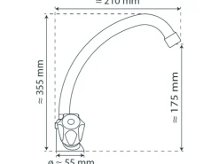 Schütte Zweigriffarmatur<Spültischarmatur Brilliant Chrom
