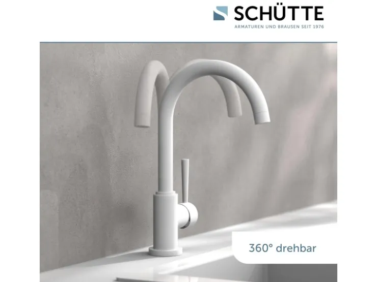 Schütte Einhebelmischer<Spültischarmatur Cornwall Weiß Matt