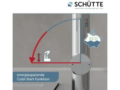New Spültischarmatur mit Soft-Touch Schlauch Stilo Chrom-Schwarz Einhebelmischer