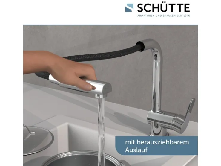 Sale Schütte Spültischarmatur Niederdruck Herausziehbare Auslauf London Chrom
