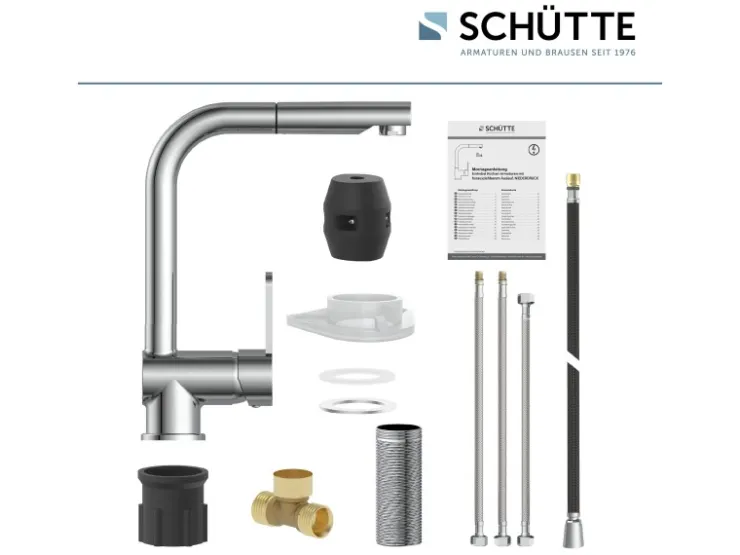 Sale Schütte Spültischarmatur Niederdruck Herausziehbare Auslauf London Chrom