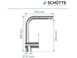 Sale Schütte Spültischarmatur Niederdruck Herausziehbare Auslauf London Chrom