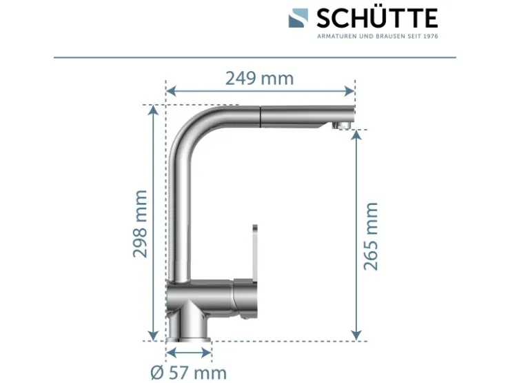 Sale Schütte Spültischarmatur Niederdruck Herausziehbare Auslauf London Chrom