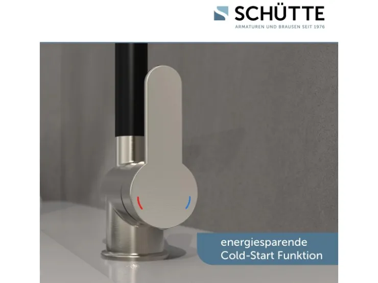 Online Schütte Spültischarmatur Rio Edelstahloptik Schwarz Matt