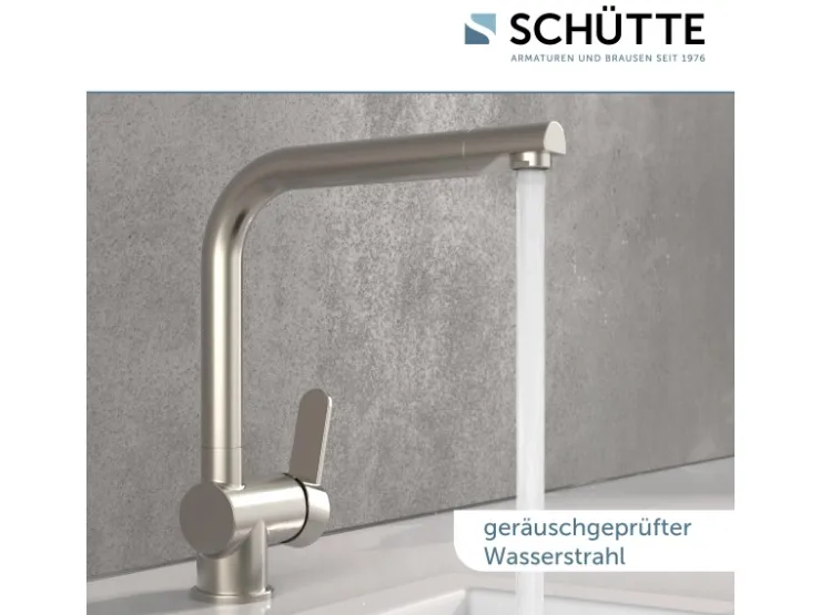 New Schütte Spültischarmatur Rio Edelstahloptik