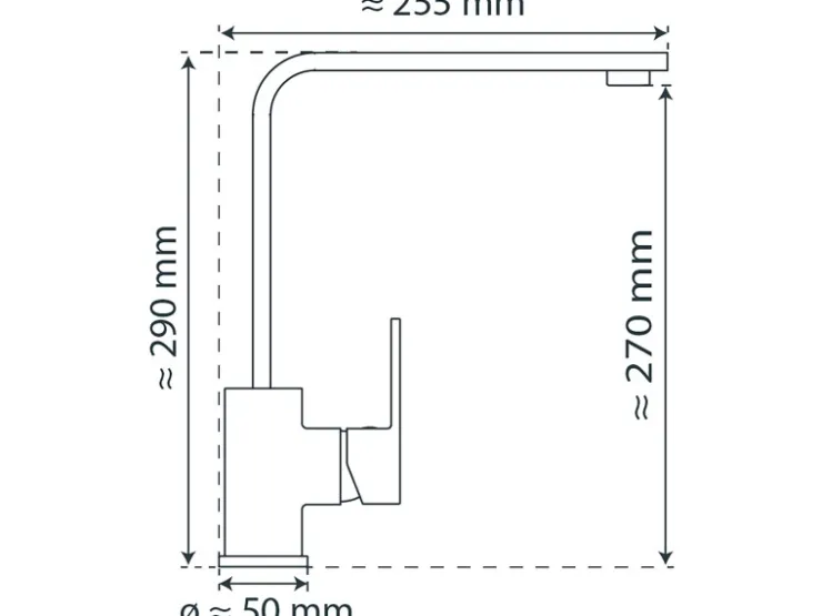 Schütte Einhebelmischer<Spültischarmatur Tianto Chrom