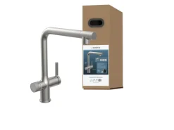 Best Schütte Sprudelwasser-Spültischarmatur-Set Aquastar Premium Edelstahloptik Edelstahl-Optik