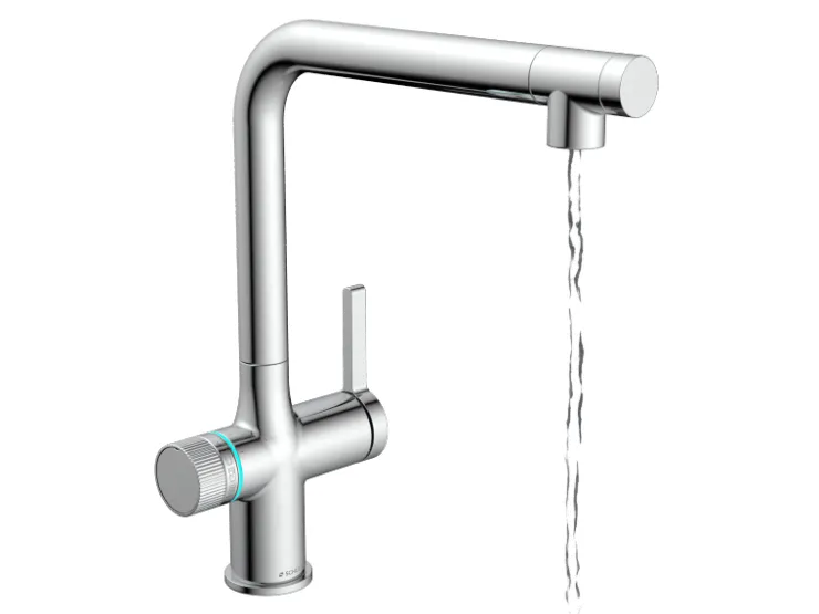 Outlet Schütte Sprudelwasser-Spültischarmatur-Set Aquastar Premium Chrom
