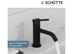 Schütte Einhebelmischer<Standventil Aragon Schwarz Matt