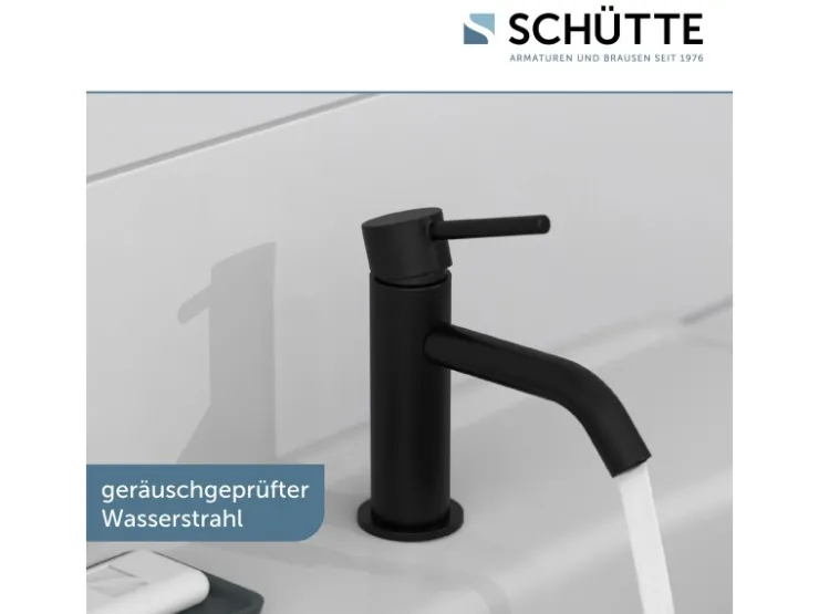 Schütte Einhebelmischer<Standventil Aragon Schwarz Matt