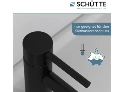 Schütte Einhebelmischer<Standventil Aragon Schwarz Matt