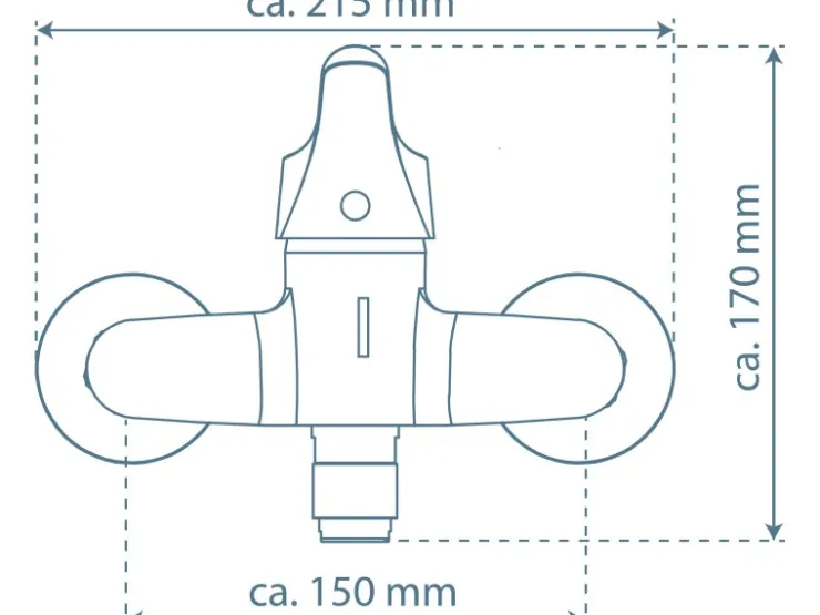 Schütte Wand-Spültischarmatur Attica Chrom