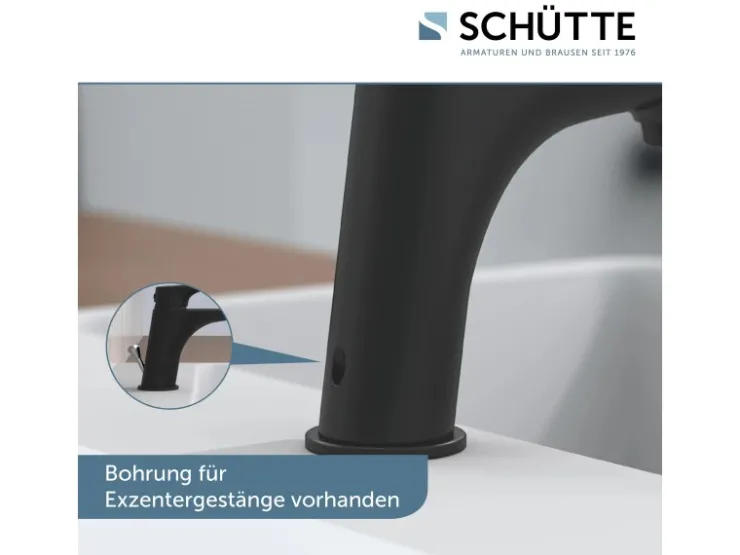 Discount Schütte Waschtischarmatur Boston Schwarz Matt
