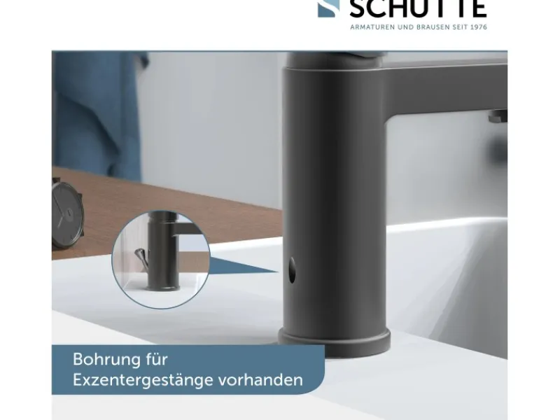 Hot Waschtischarmatur Elephant Graphit Matt Einhebelmischer