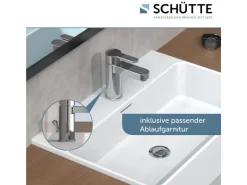 Schütte Einhebelmischer< Waschtischarmatur Elephant Chrom
