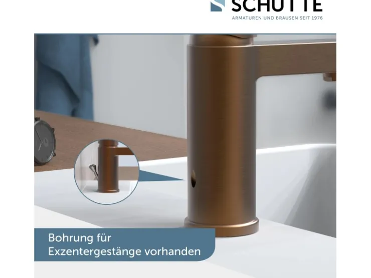 Schütte Einhebelmischer< Waschtischarmatur Elephant Kupfer