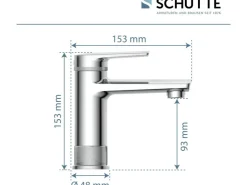 Schütte Einhebelmischer<Waschtischarmatur Liverpool Chrom
