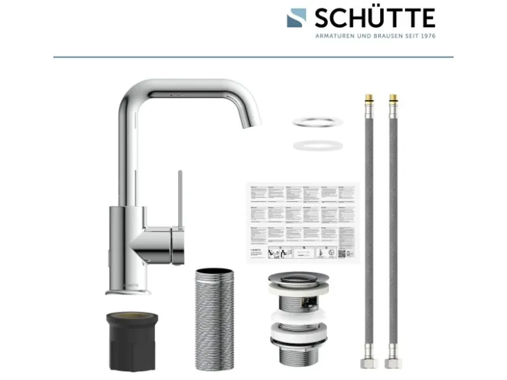 Schütte Einhebelmischer<Waschtischarmatur Los Angeles Chrom