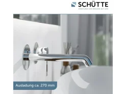 Online Schütte Waschtischarmatur Los Angeles für Wandmontage Chrom