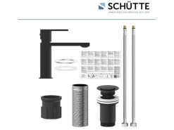 Schütte Waschtischarmatur Manhattan Schwarz Matt