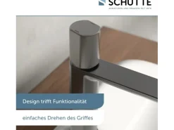 Best Schütte Waschtischarmatur New York Graphit Matt