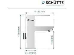 Online Schütte Waschtischarmatur Tokyo II Chrom